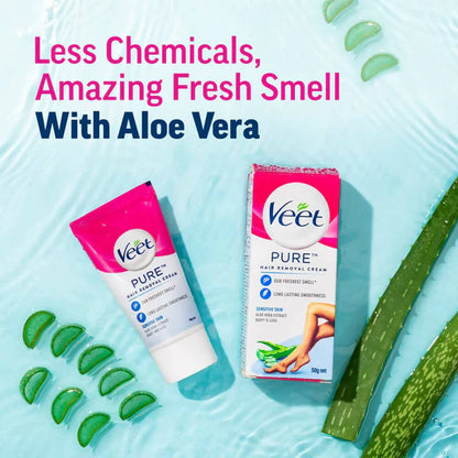 Veet Pure Hair Removal Cream for Women - Sensitive Skin - 100 gm