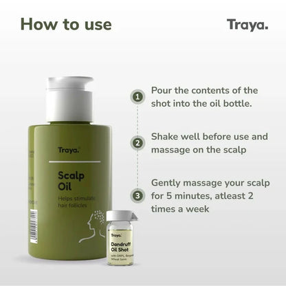 Traya Scalp Oil with Dandruff Oil Shot - 100 ml
