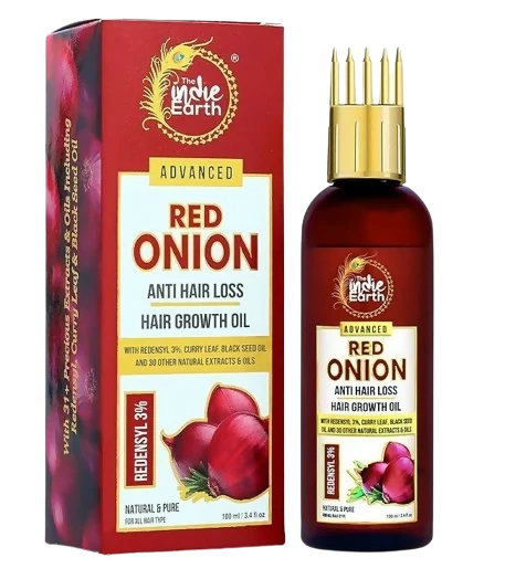 The Indie Earth Advanced 3% Redensyl Red Onion Anti Hair Loss & Hair Growth Oil - 100 ml