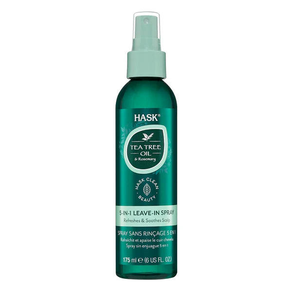 HASK Tea Tree Oil & Rosemary 5-In-1 Leave In Spray - 175 ml