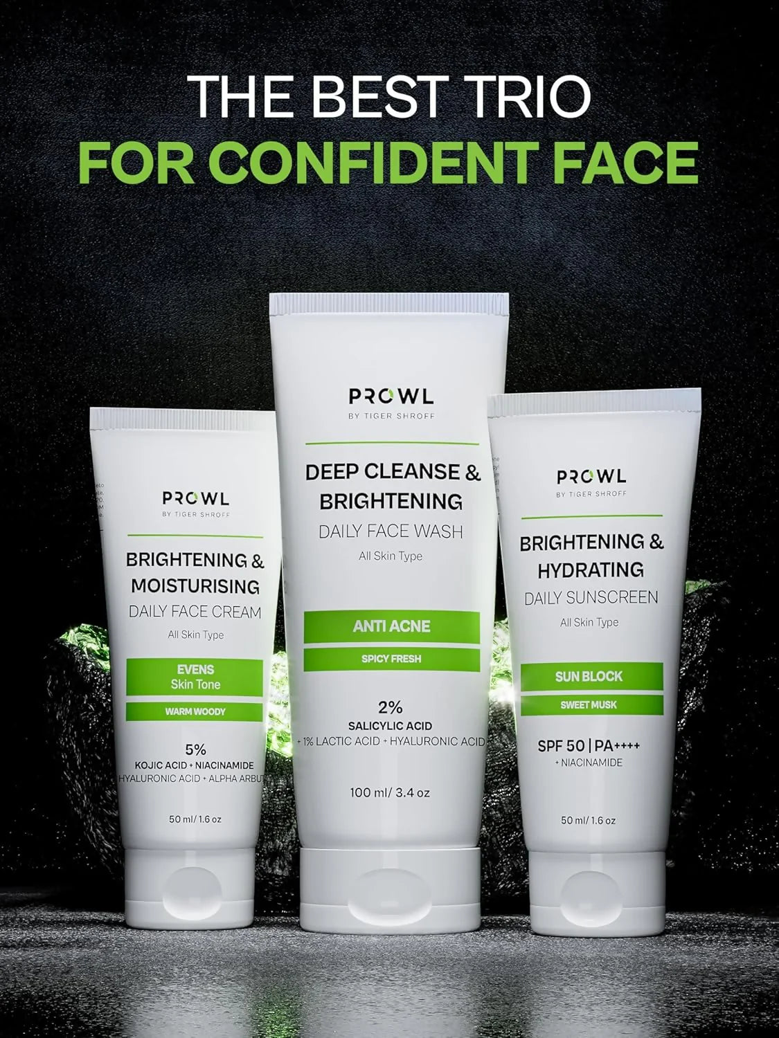 Prowl By Tiger Shroff Unique Skincare Gift Kit - combo