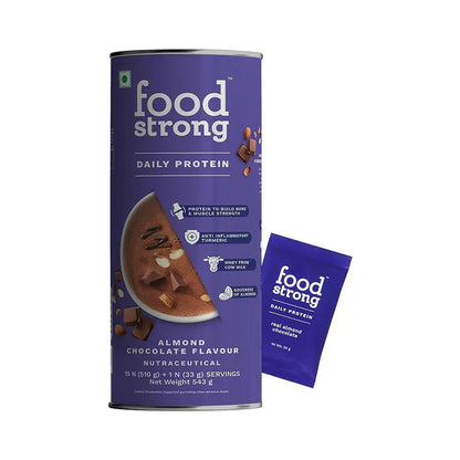 Foodstrong Daily Protein - Almond Chocolate Flavor - 16 sachets