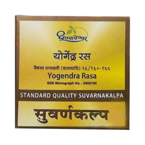 Dhootapapeshwar Yogendra Rasa Standard Quality Suvarnakalpa -10 Tablets