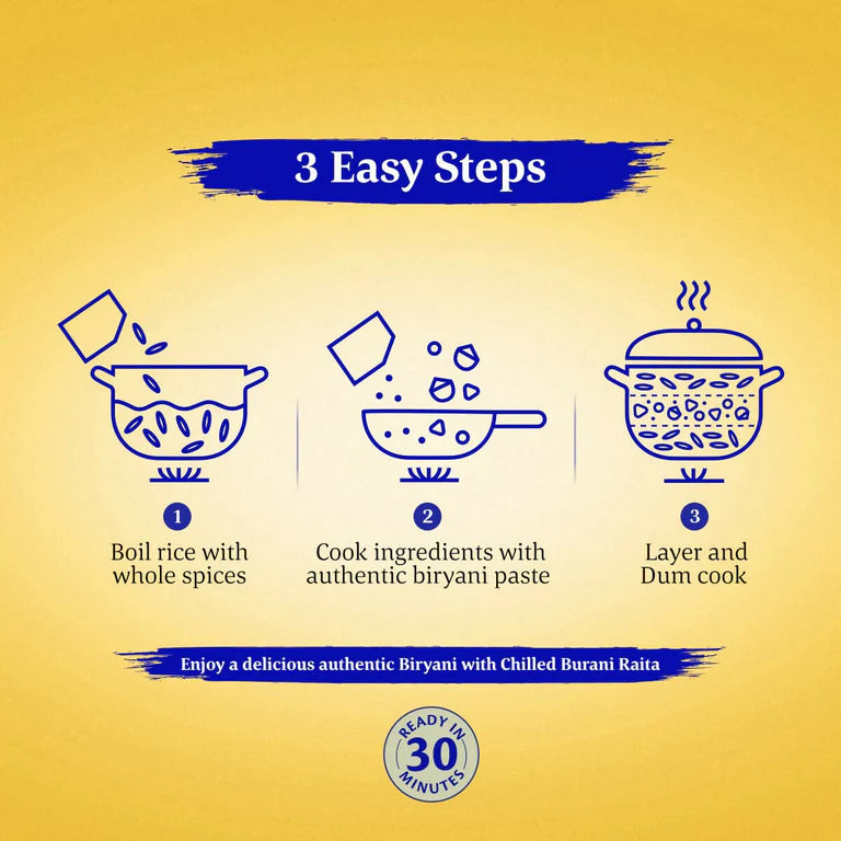 Daawat Biryani Kit Kolkata - Authentic Recipe - 334 gm