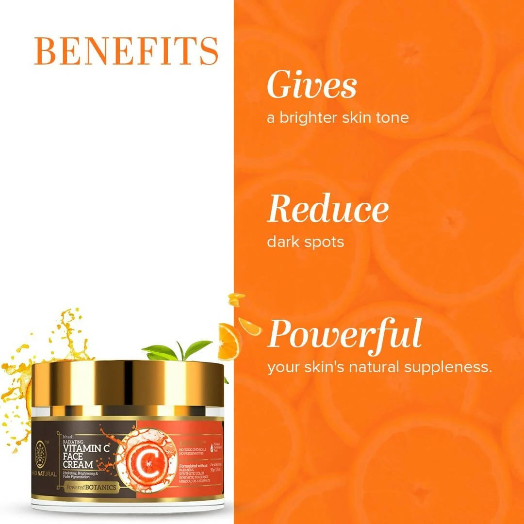 Khadi Natural Vitamin C Face Cream - 50 gm