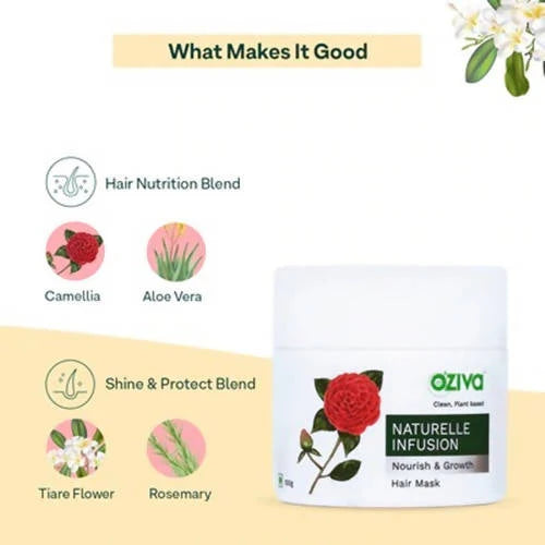 OZiva Naturelle Infusion Nourish & Growth Hair Mask -100 gm