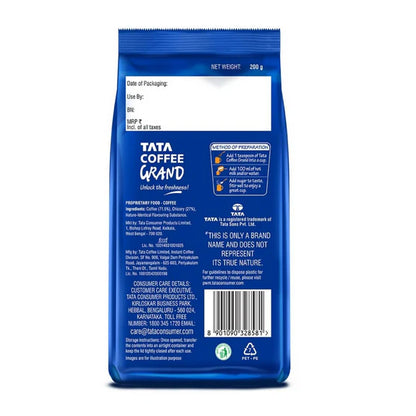 Tata Coffee Grand Classic Instant Coffee Pouch - 200 gm