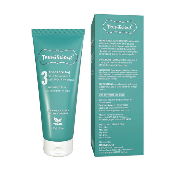 Teenilicious Anti-Acne Gel With 3% Azelaic Acid, Tea Tree Oil - 30 gm