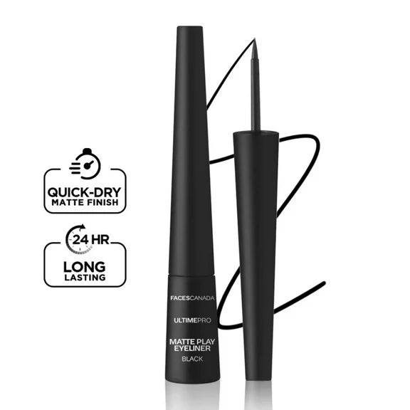 Faces Canada Ultime Pro Matte Play Eyeliner - Black - 2.5 ml