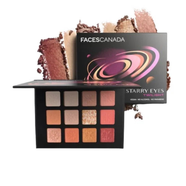 Faces Canada Starry Eyes Eye Shadow Palette - Twilight - 16 gm