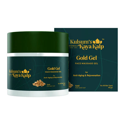 Kulsum's Kaya Kalp Gold Face Massage Gel For All Skin Types - 40 gm