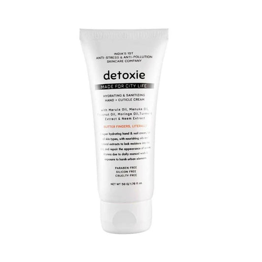 Detoxie Hydrating & Sanitizing Hand & Cuticle Cream - 50 gm