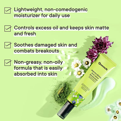 Quench Botanics Matcha Better Anti-Shine Moisturizer - Korean Skincare - 75 ml
