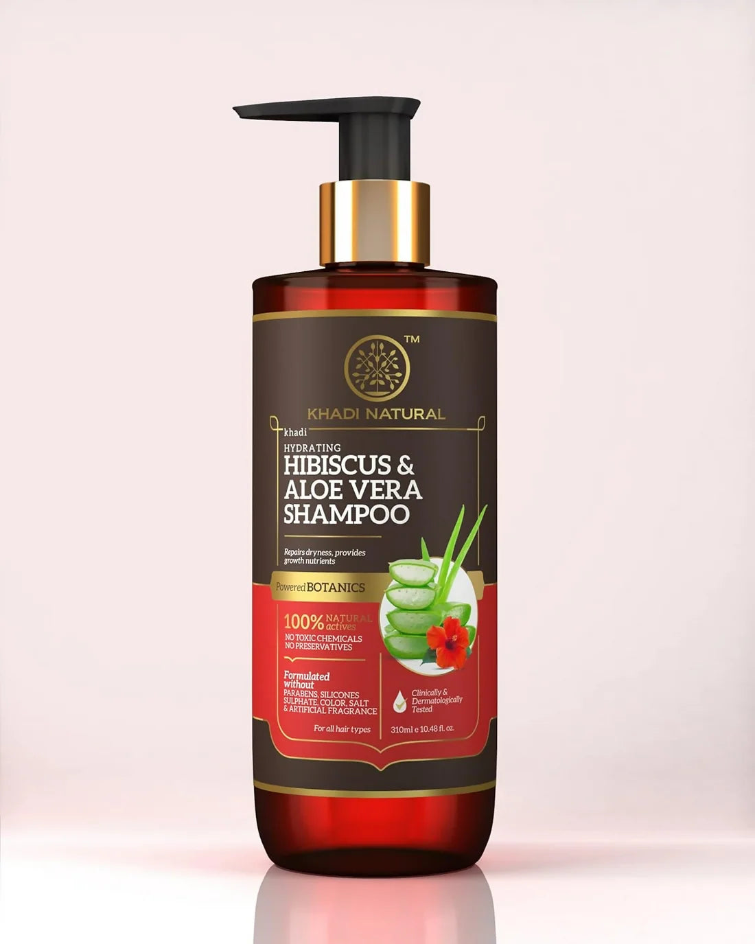 Khadi Natural Hibiscus & Aloevera Shampoo - 310 ml
