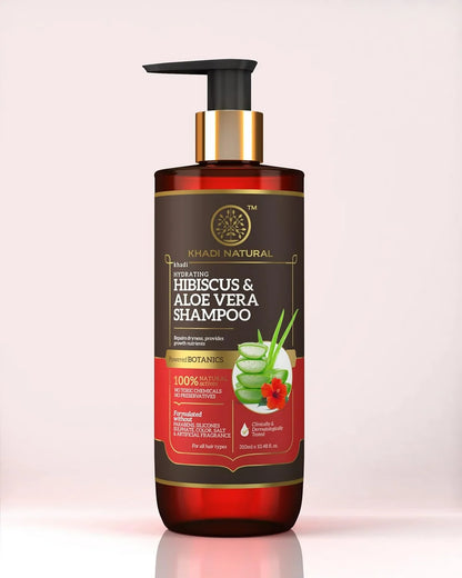 Khadi Natural Hibiscus & Aloevera Shampoo - 310 ml