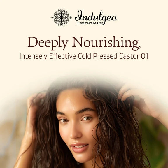 Indulgeo Essentials Cold Pressed Castor Oil For Hair Growth - 200 ml