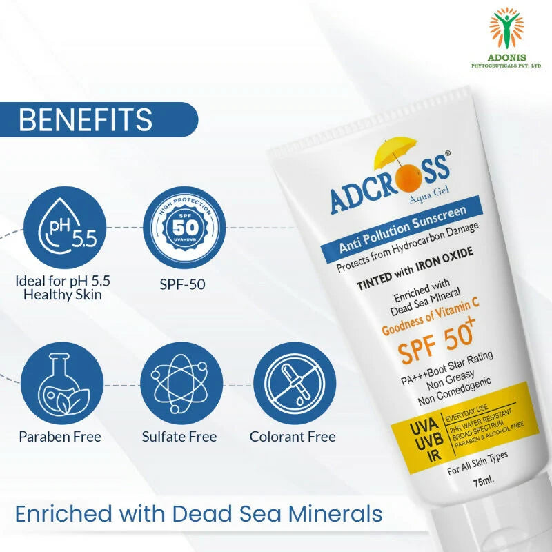 Adonis Adcross Aqua Gel Sunscreen - 75 ml