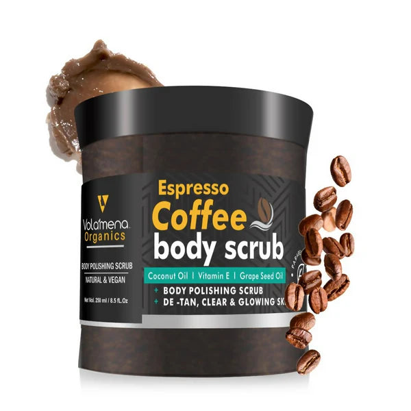 Volamena Arabica Espresso Coffee Body Polishing Scrub - 250 gm