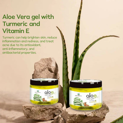 Korus Essential Aloe Vera Gel with Turmeric and Vitamin E - 200 gm