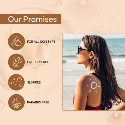 Glopetra Zinc Tinted Mineral Sunscreen Spf 50 Pa+++ - 50 ml