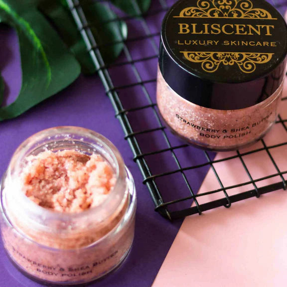 Bliscent Strawberry & Shea Butter Body Polish - 100 gm