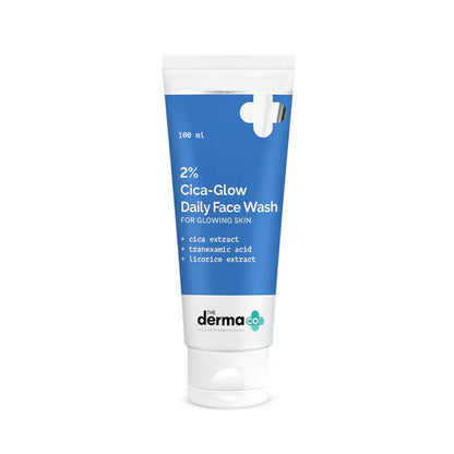 The Derma Co 2% Cica-Glow Face Wash For Glowing Skin - 100 ml