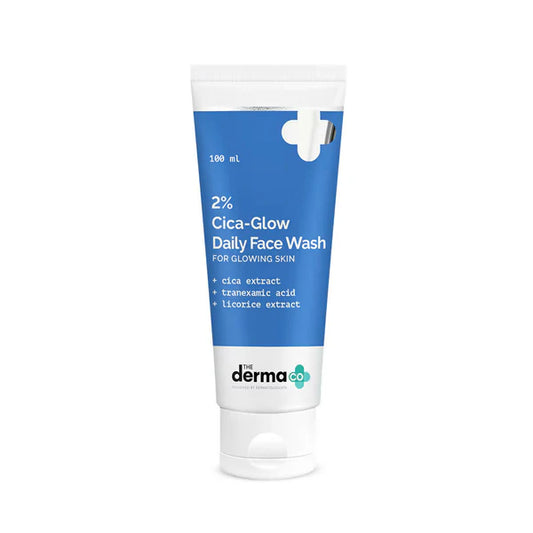 The Derma Co 2% Cica-Glow Face Wash For Glowing Skin - 100 ml
