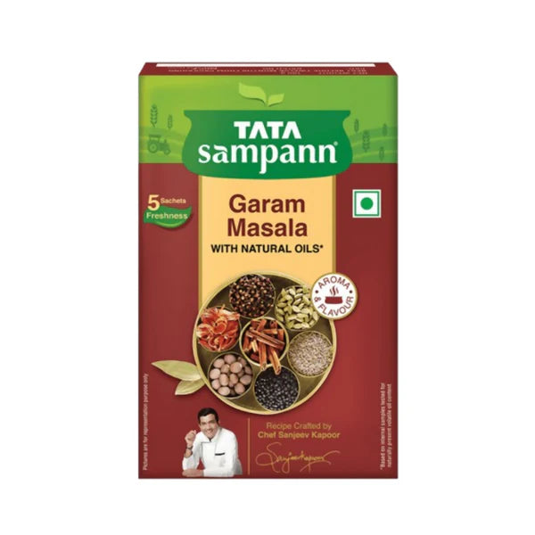 Tata Sampann Garam Masala Crafted by Chef Sanjeev Kapoor Rich Aroma & Flavour - 100 gm