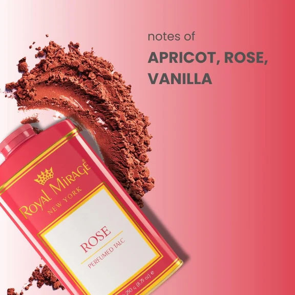 Royal Mirage Rose Perfumed Talc - 250 gm