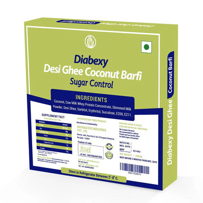 Diabexy Desi Ghee Coconut Barfi