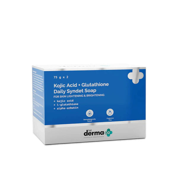 The Derma Co Kojic Acid Syndet Soap with Glutathione - 75 gm - set of 2