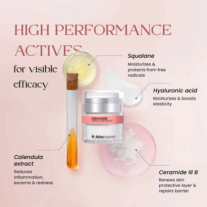 SkinInspired Ceramide Moisturizer Cream For Inflammation Barrier Repair - 50 gm
