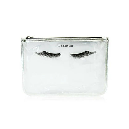 Colorbar Pouch Lips & Lashes Flat Pouches (Set Of Two) - White+Blush Pink - Combo