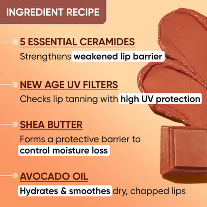 Dot & Key Barrier Repair Hydrating Lip Balm SPF 50 With Ceramides & Peptides Cocoa Nude - 4.5 gm