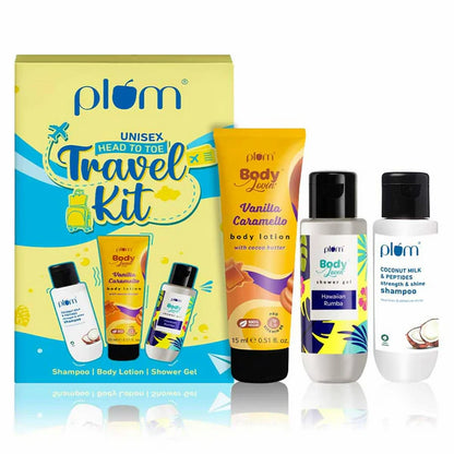 Plum Unisex Head To Toe Travel Kit - combo