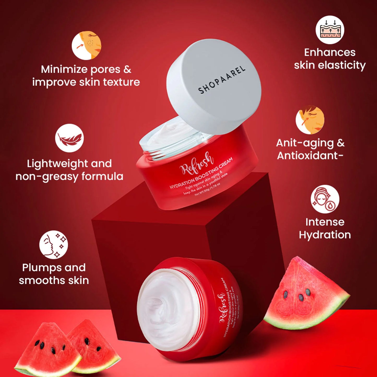 Shopaarel Refresh Hydration Boosting Cream Moisturizer - 50 gm