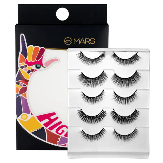 MARS Cosmetics Highlash False Eyelashes Set - 01 Natural - 5 pair