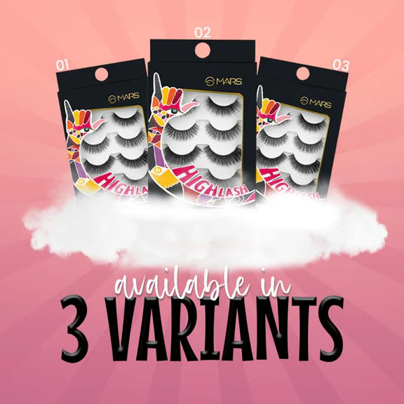 MARS Cosmetics Highlash False Eyelashes Set - 02 Dramatic - 5 pair