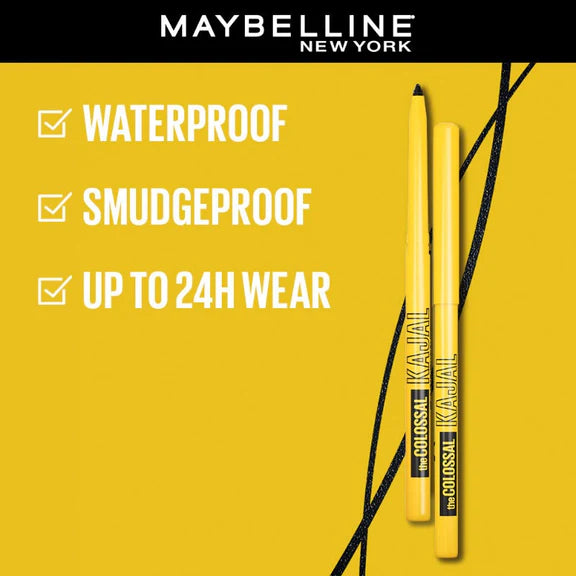 Maybelline New York Colossal Kajal,Black, 0.35g