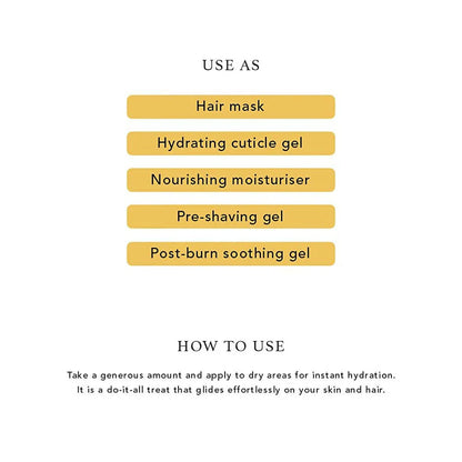 Ras Luxury Oils Ultra Hydrate Multi-Purpose Gel for Skin & Hair - 100 gm