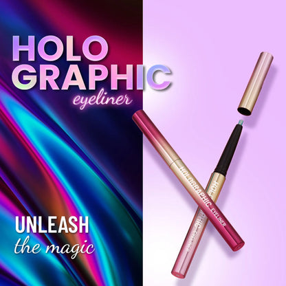 Swiss Beauty Holographic Eyeliner , Multi Chrome Effect , Water -Proof ,Smudge Proof - 6 Coloured Earth - 0.2 gm