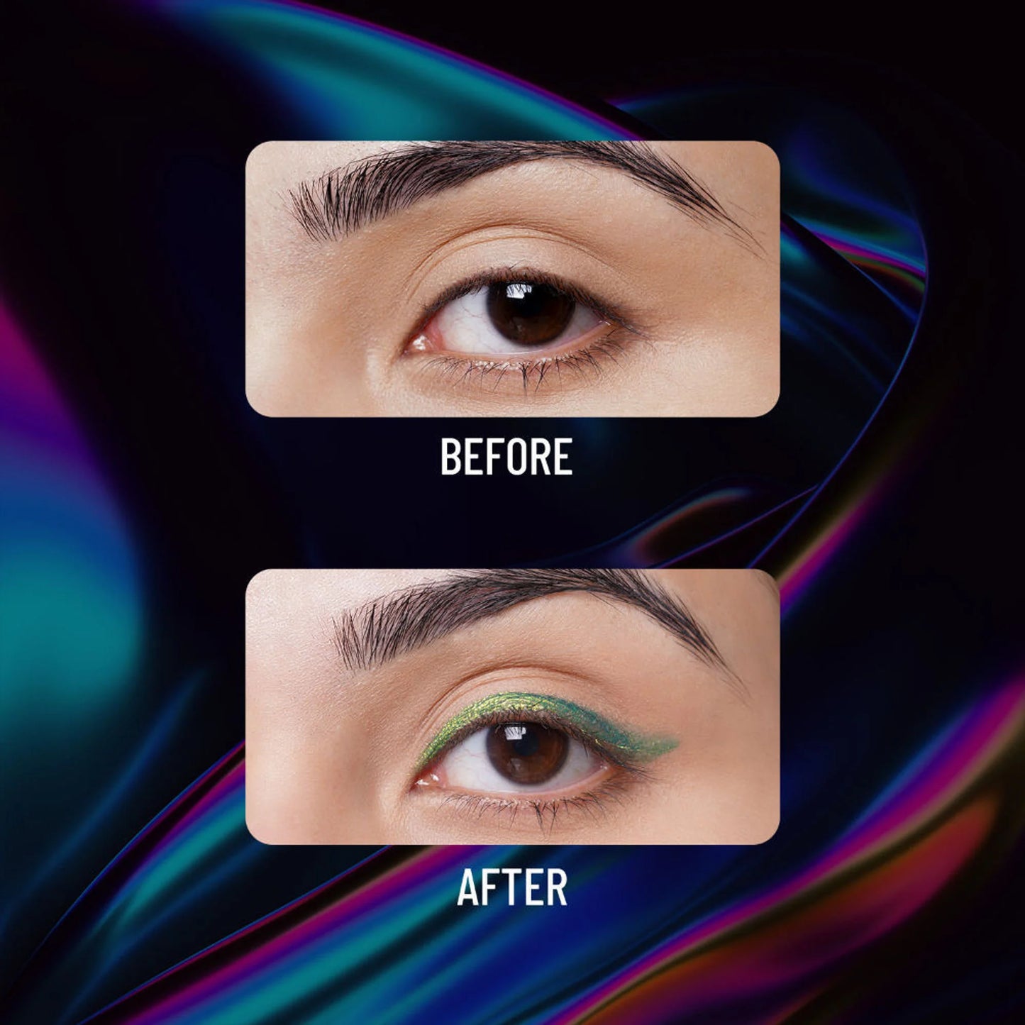 Swiss Beauty Holographic Eyeliner , Multi Chrome Effect , Water -Proof ,Smudge Proof - 6 Coloured Earth - 0.2 gm