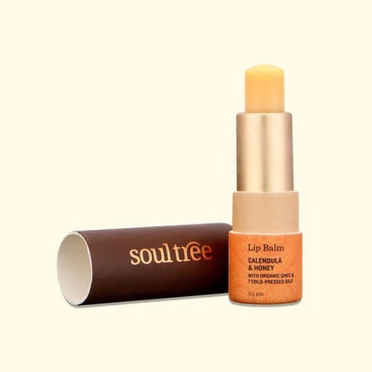 Soultree Calendula & Honey With Organic Ghee Lip Balm - 3.5 gm