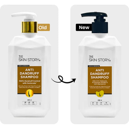 The Skin Story Anti Dandruff Deep Ceansing Shampoo Calms & Soothes Scalp With Saniscalp & Argan Oil - 250 ml