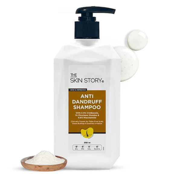 The Skin Story Anti Dandruff Deep Ceansing Shampoo Calms & Soothes Scalp With Saniscalp & Argan Oil - 250 ml