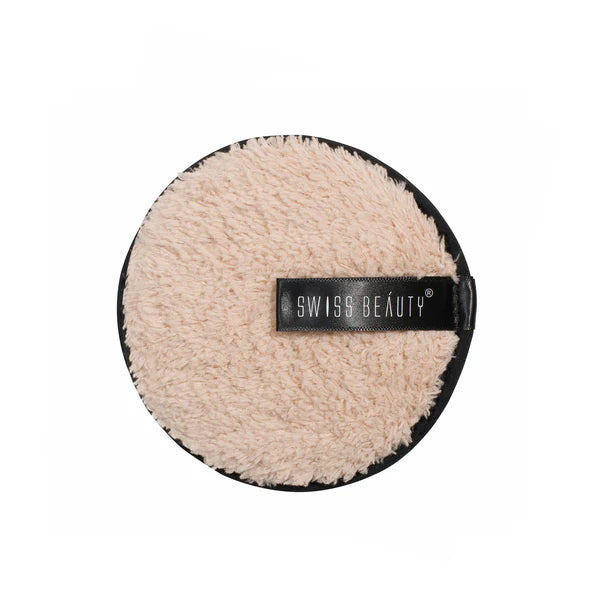 Swiss Beauty Soft & Gentle Cleansing Reusable Makeup Remover Pad - 8904409713191_cream - 8 gm