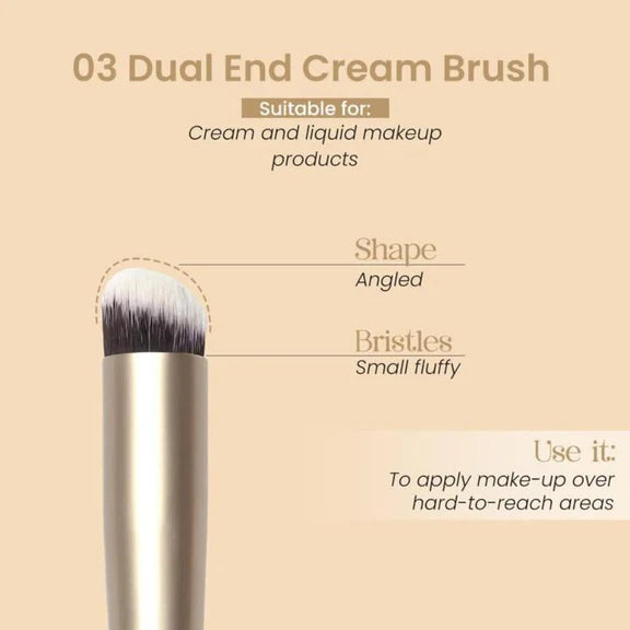 Milagro Beauty Dual End Cream Brush 03 - 40 gm