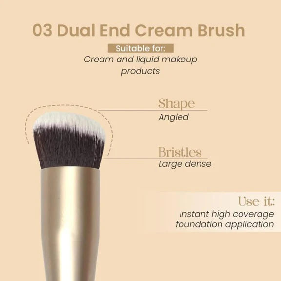 Milagro Beauty Dual End Cream Brush 03 - 40 gm