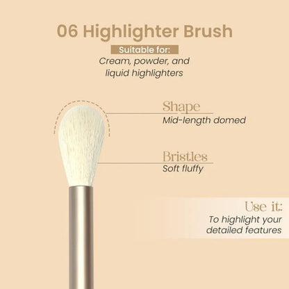 Milagro Beauty Highlighter Brush 06 - 1 pc