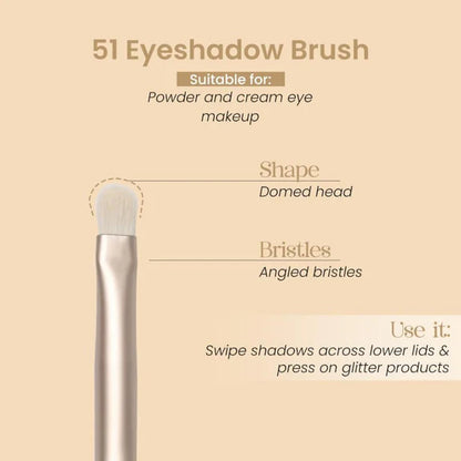 Milagro Beauty Eyeshadow Brush 51 - 1 pc
